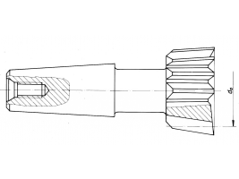 Schaftschneidräder für Stirnräder nach DIN 1828