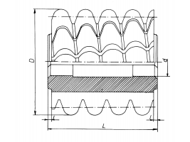 DIN 8197 szerinti profillal